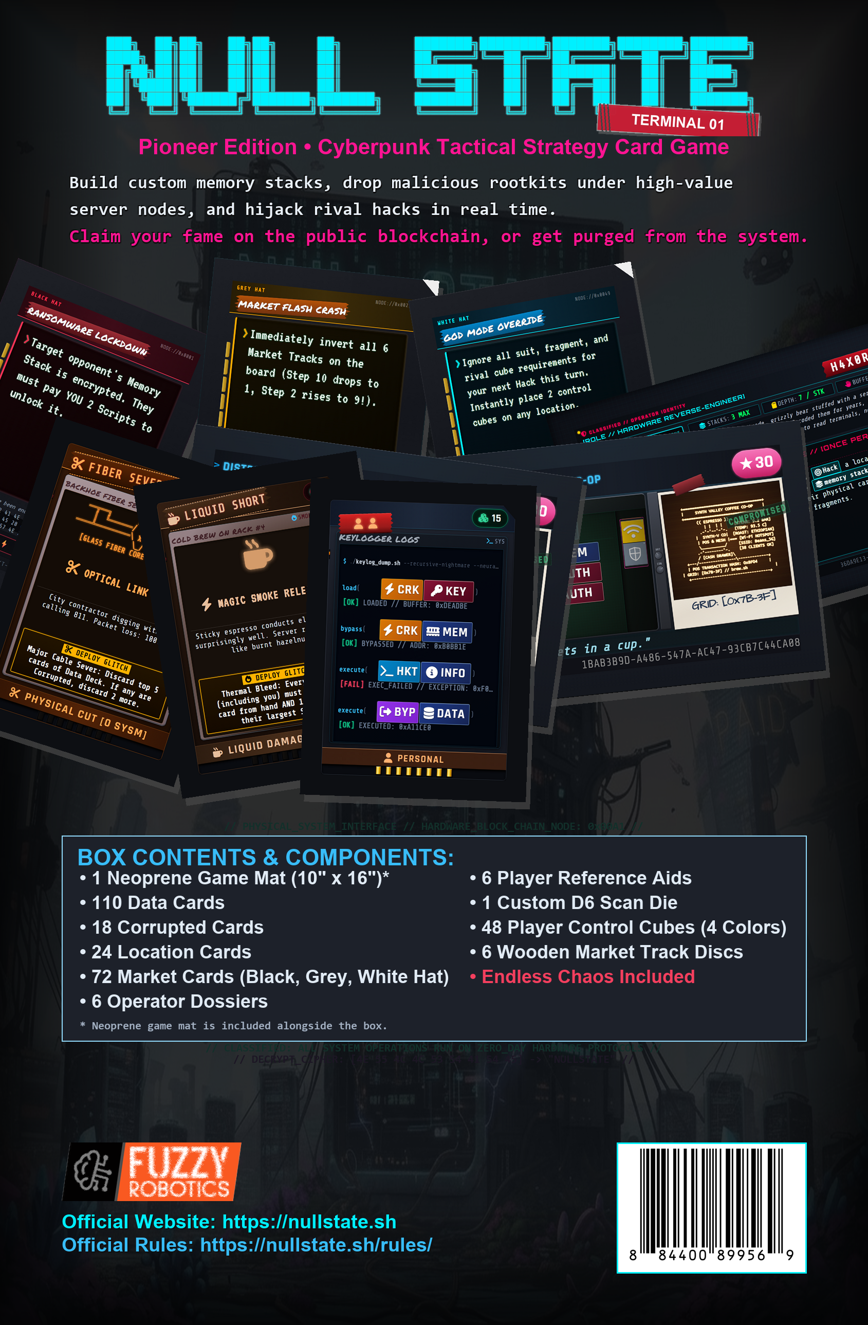 Null State Retail Box Back