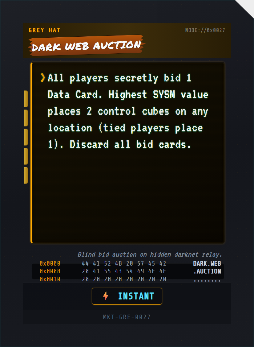 Dark Web Auction