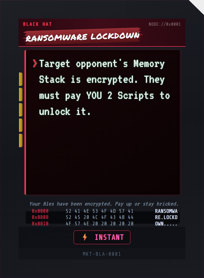 Black Hat Market Card