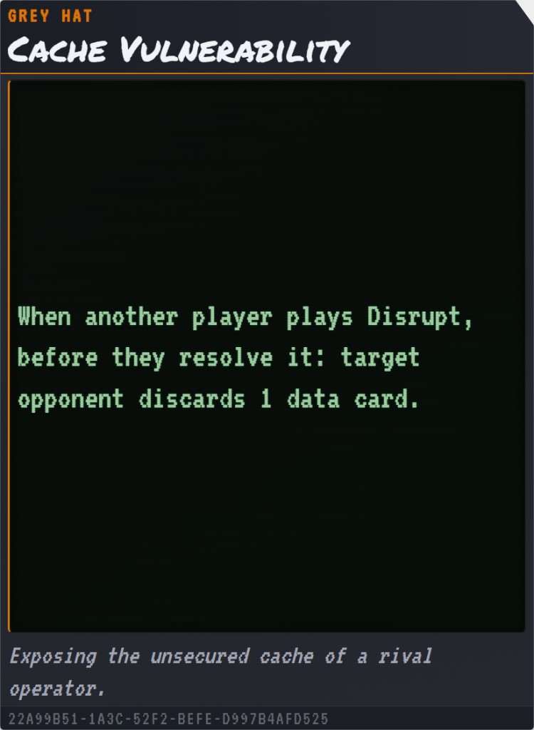 Market card — Grey hat deck example.